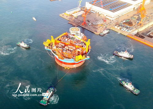 山東青島 亞洲首艘圓筒型 海上油氣加工廠 啟運珠江口盆地